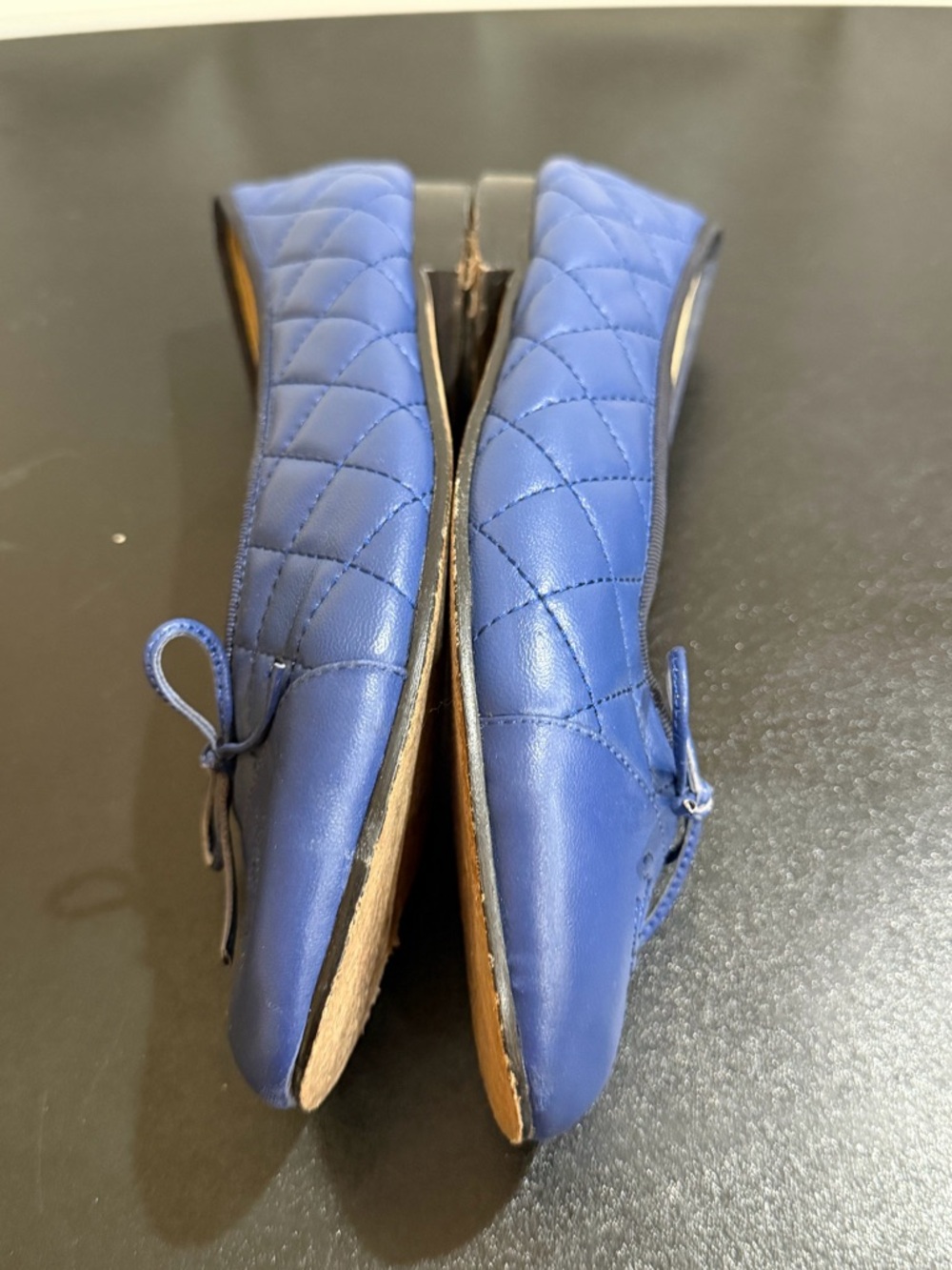 Chanel Classic Quilted Blue Ballet Flats - Women's Comfort Slip-Ons US12/ IT 42C - Picture 3 of 16